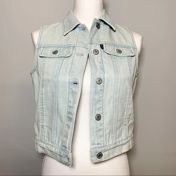 Vintage Ralph Lauren Jeans Denim Vest - Picture 1 of 5